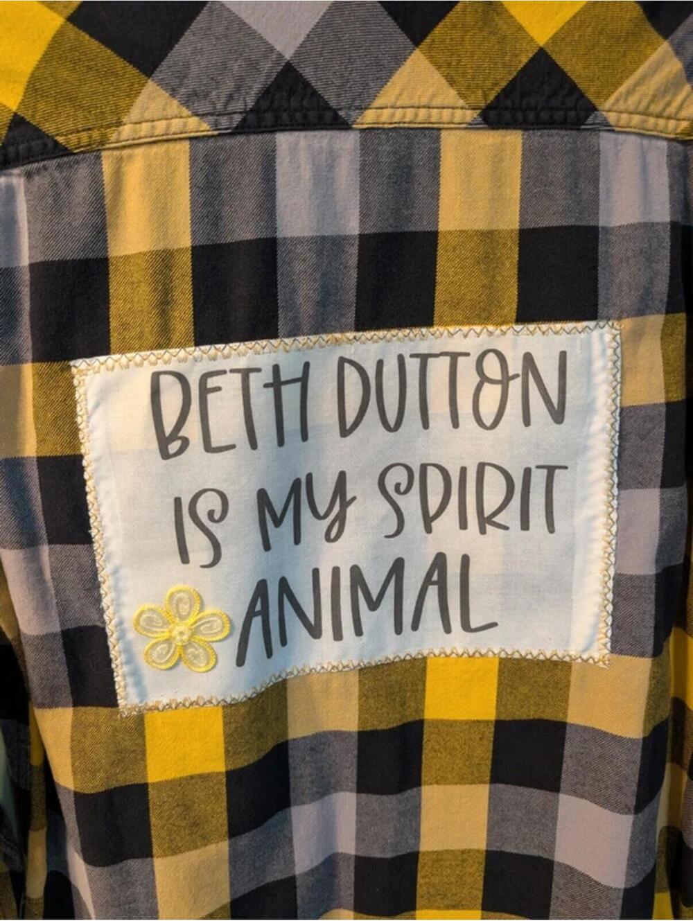 Upcycled Beth Dutton Ranch Plaid Flannel